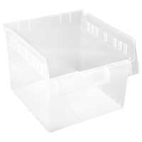 Store-Max Shelf Bins, 11-1/8" W x 8" H x 11-5/8" D, Clear, 44 lbs. Capacity Sécurité Médic