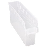 Bacs pour &eacute;tag&egrave;re Store-Max, 4-3/8" la x 8" H x 17-7/8" p, Transparent, Capacit&eacute; 56 lb Sécurité Médic