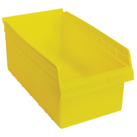 Store-Max Shelf Bins, 11-1/8" W x 8" H x 17-7/8" D, Yellow, 56 lbs. Capacity Sécurité Médic