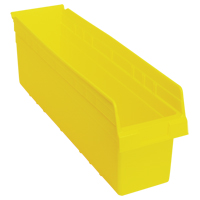 Store-Max Shelf Bins, 6-5/8" W x 8" H x 23-5/8" D, Yellow, 68 lbs. Capacity Sécurité Médic