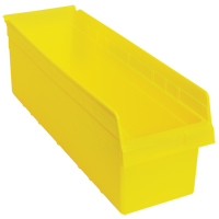 Bacs pour &eacute;tag&egrave;re Store-Max, 8-3/8" la x 8" H x 23-5/8" p, Jaune, Capacit&eacute; 68 lb Sécurité Médic