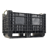 Heavy-Duty BulkTote&reg; Container, 30" L x 16" W x 19.2" H, Black Sécurité Médic