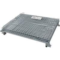 Conteneur repliable en m&eacute;tal grillag&eacute;, 48" la x 40" p x 36" h, Capacit&eacute; de 4000 lb Sécurité Médic