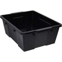 Plastic Latch Container, 15.875" W x 21" D x 7.75" H, Black Sécurité Médic