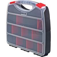 Plastic Compartment Box, 10" W x 12.5" D x 2-1/4" H, 22 Compartments Sécurité Médic