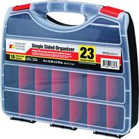 Plastic Compartment Box, 12-1/4" W x 15" D x 2-3/4" H, 23 Compartments Sécurité Médic