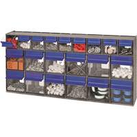 Tilt Bins Unit, 23-5/8" W x 3-5/8" D x 11-1/6" H, 21 Drawers Sécurité Médic