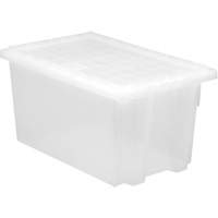 Contenant robuste Stack & Nest, 15" x 19,5" x 29,5", Transparent Sécurité Médic