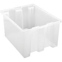 Contenant robuste Stack & Nest, 10" x 15,5" x 19,5", Transparent Sécurité Médic