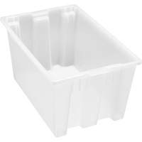 Contenant robuste Stack & Nest, 15" x 19,5" x 29,5", Transparent Sécurité Médic