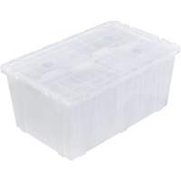 FP243C FliPak Nestable Tote, 26.9" x 16.9" x 12.1", Clear Sécurité Médic