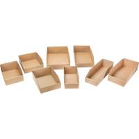 Boîtes profondes en carton ondul&eacute;, 11-3/4" la x 17-1/4" p x 4-1/2" h, Beige Sécurité Médic