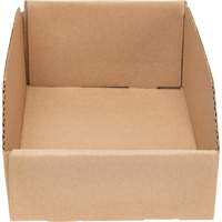 Deep Corrugated Parts Bins, 7-5/8" W x 11-5/16" D x 4-1/2" H, Beige Sécurité Médic