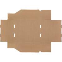Boîtes profondes en carton ondul&eacute;, 11-3/4" la x 11-1/4" p x 4-1/2" h, Beige Sécurité Médic