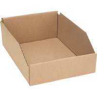 Boîtes profondes en carton ondul&eacute;, 8-3/4" la x 11-1/4" p x 4-1/2" h, Beige Sécurité Médic