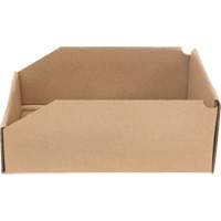 Boîtes profondes en carton ondul&eacute;, 8-3/4" la x 11-1/4" p x 4-1/2" h, Beige Sécurité Médic