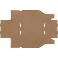 Boîtes profondes en carton ondul&eacute;, 8-3/4" la x 11-1/4" p x 4-1/2" h, Beige Sécurité Médic