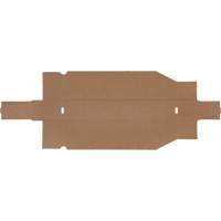 Boîtes profondes en carton ondul&eacute;, 1-7/8" la x 17-1/8" p x 4-1/2" h, Beige Sécurité Médic