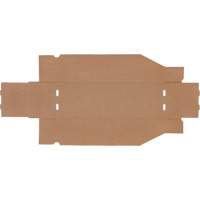 Boîtes profondes en carton ondul&eacute;, 5-3/4" la x 17-1/4" p x 4-1/2" h, Beige Sécurité Médic