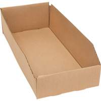 Boîtes profondes en carton ondul&eacute;, 7-3/4" la x 17-1/4" p x 4-1/2" h, Beige Sécurité Médic
