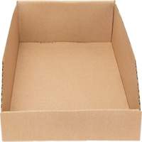 Boîtes profondes en carton ondul&eacute;, 9-3/4" la x 17-1/4" p x 4-1/2" h, Beige Sécurité Médic