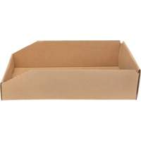 Boîtes profondes en carton ondul&eacute;, 9-3/4" la x 17-1/4" p x 4-1/2" h, Beige Sécurité Médic