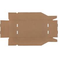 Boîtes profondes en carton ondul&eacute;, 9-3/4" la x 17-1/4" p x 4-1/2" h, Beige Sécurité Médic