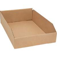 Boîtes profondes en carton ondul&eacute;, 11-3/4" la x 17-1/4" p x 4-1/2" h, Beige Sécurité Médic