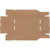 Boîtes profondes en carton ondul&eacute;, 11-3/4" la x 17-1/4" p x 4-1/2" h, Beige Sécurité Médic