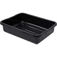 Bac d'entreposage tout usage &agrave; fond rainur&eacute;, 5" ha x 15" p x 21" lo, Plastique, Noir Sécurité Médic