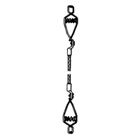 Assemblages l&eacute;gers de cables de masse et de mise &agrave; la terre - Deux pinces crocodiles Sécurité Médic