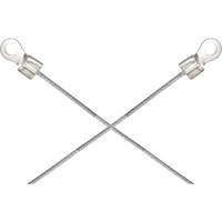 Assemblages l&eacute;gers de cables de masse et de mise &agrave; la terre - Deux raccordements a/borne d'extr&eacute;mit&eacute; de 1/4" Sécurité Médic