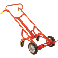 Diable &agrave; Barils Ergonomique A/Roulettes Pivotantes, Fabriqu&eacute; en Acier, 55 - 85 gal. US (45 - 70 gal. imp.) Sécurité Médic