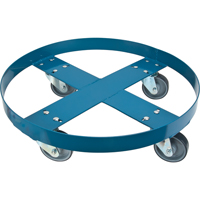 Chariot pour baril, Acier, Capacit&eacute;e 1000 lb, Diam&egrave;tre 24", Roue en Polyur&eacute;thane Sécurité Médic
