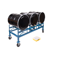 Porte-barils empilables, 3 barils, Capacit&eacute; de 2400 lb, 71-1/2" la x 30" p x 12-1/2" h Sécurité Médic