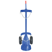 Chariot pour bouteille de gaz, Roues Pneumatique, Base de 12" la x 15-1/2" lo, 500 lb Sécurité Médic