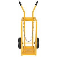 Chariot pour bouteille de gaz, Roues Caoutchouc moul&eacute;, Base de 9-13/16" la x 16" lo, 150 lb Sécurité Médic