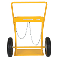 Chariot pour bouteille de gaz, Roues Caoutchouc, Base de 22" la x 14-1/8" lo, 250 lb Sécurité Médic
