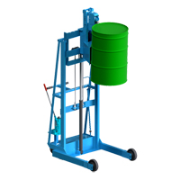 Vertical-Lift MORSPEED Drum Stacker, For 30 - 85 US Gal. (25 - 70 Imperial Gal.) Sécurité Médic