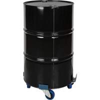 Chariot pour baril, Acier, Capacit&eacute;e 1400 lb, Diam&egrave;tre 24", Roue en &eacute;lastique bleu Sécurité Médic