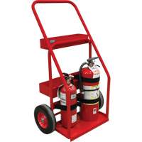 Chariot de prevention d'incendie pour travaux &agrave; chaud, Roues Semi-pneumatique, Base de 17,75" la x 8,9" lo, 100 lb Sécurité Médic