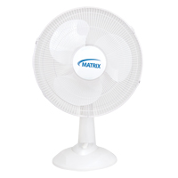 Ventilateur oscillant &agrave; boutons-poussoirs pour bureau, Diam&egrave;tre 16", 3 vitesses Sécurité Médic