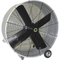 Belt Drive Drum Fans, Industrial, 1 Speed, 48" Diameter Sécurité Médic