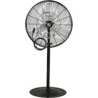 Waterproof Motor Misting & Oscillating Pedestal Fan, Heavy-Duty, 3 Speed, 30" Diameter Sécurité Médic