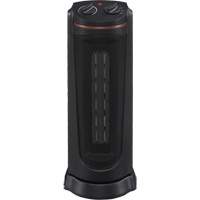 Oscillating Tower Heater, Ceramic, Electric, 5200 BTU/H Sécurité Médic
