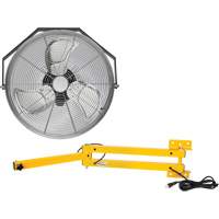 Industrial Workstation Fan Kit with Double Locking Arm Sécurité Médic