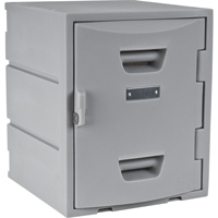 Locker, 15" x 15" x 18", Grey, Assembled Sécurité Médic