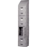 Locker, 15" x 15" x 31", Grey, Assembled Sécurité Médic