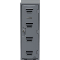 Locker, 12" x 15" x 36", Grey, Assembled Sécurité Médic
