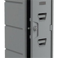 Locker, 12" x 15" x 36", Grey, Assembled Sécurité Médic
